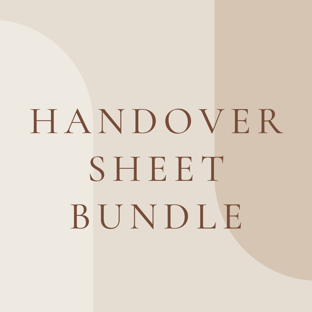 Handover Sheet Bundle