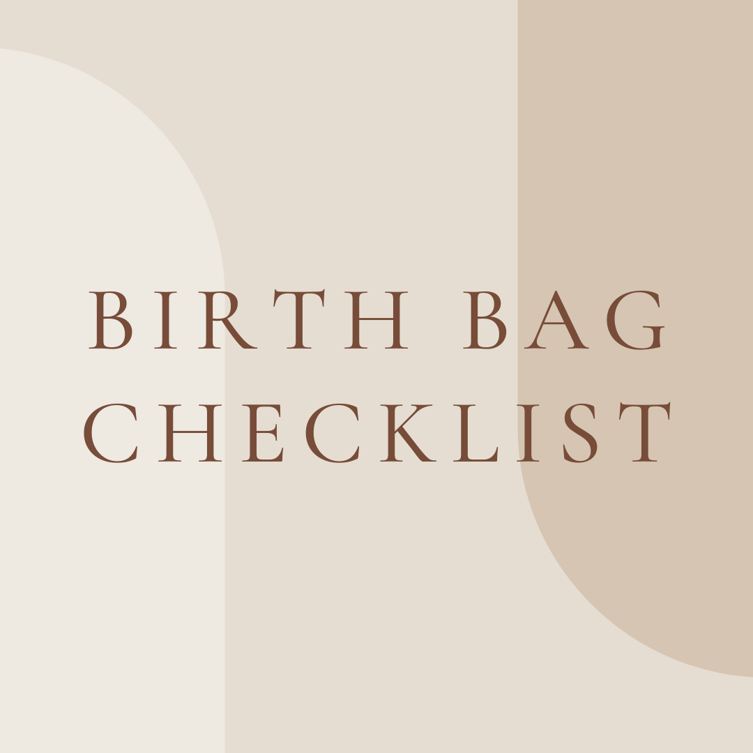Birth Bag Checklist