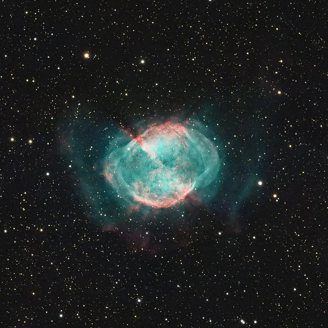 Image by @markgermani
M27 - Dumbbell Nebula 
✨ 🌌 🔭 ✨ 🌌 🔭 ✨ 🌌 🔭 ✨ 🌌 🔭
Use #astromaniacmagazine to feature your astrophotography work 🪐 
Visit our website for Astro gear reviews, articles, and read the story of talented astrophotographers fe