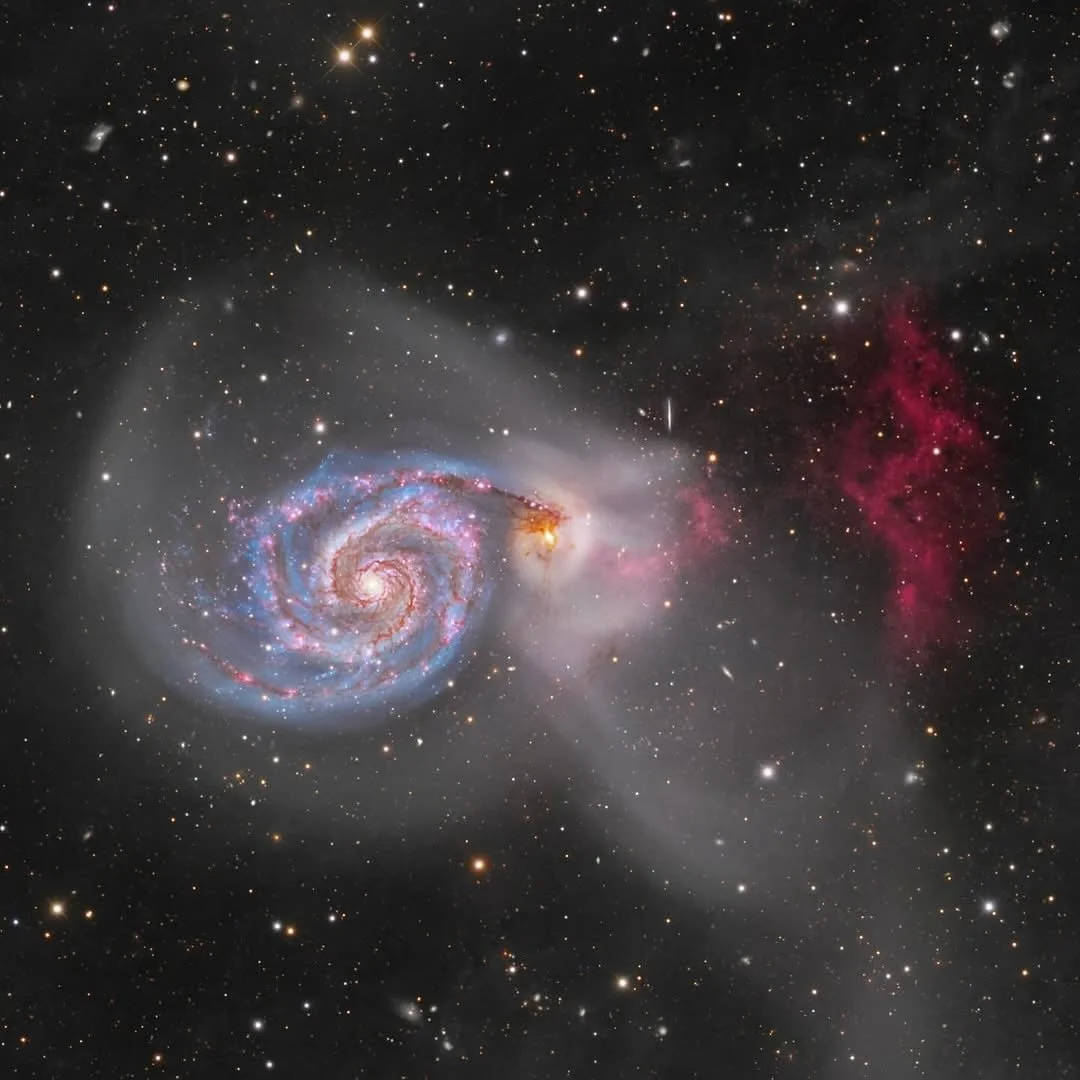 The Whirlpool Galaxy by Julian Shapiro