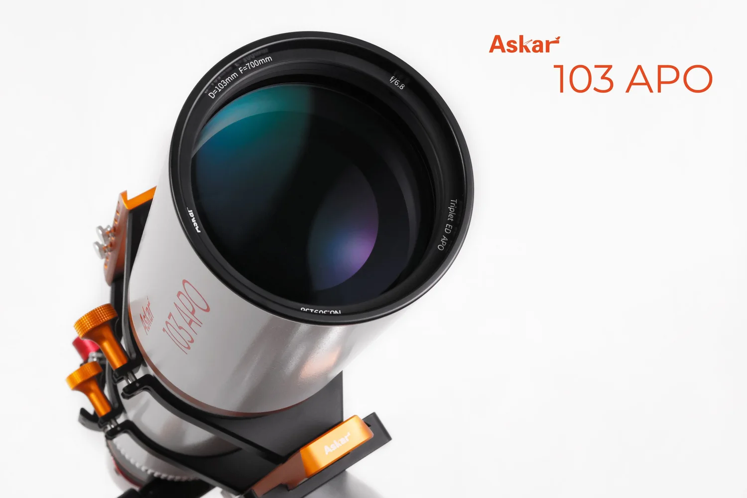 Askar 103APO refractor telescope prepared for astrophotography