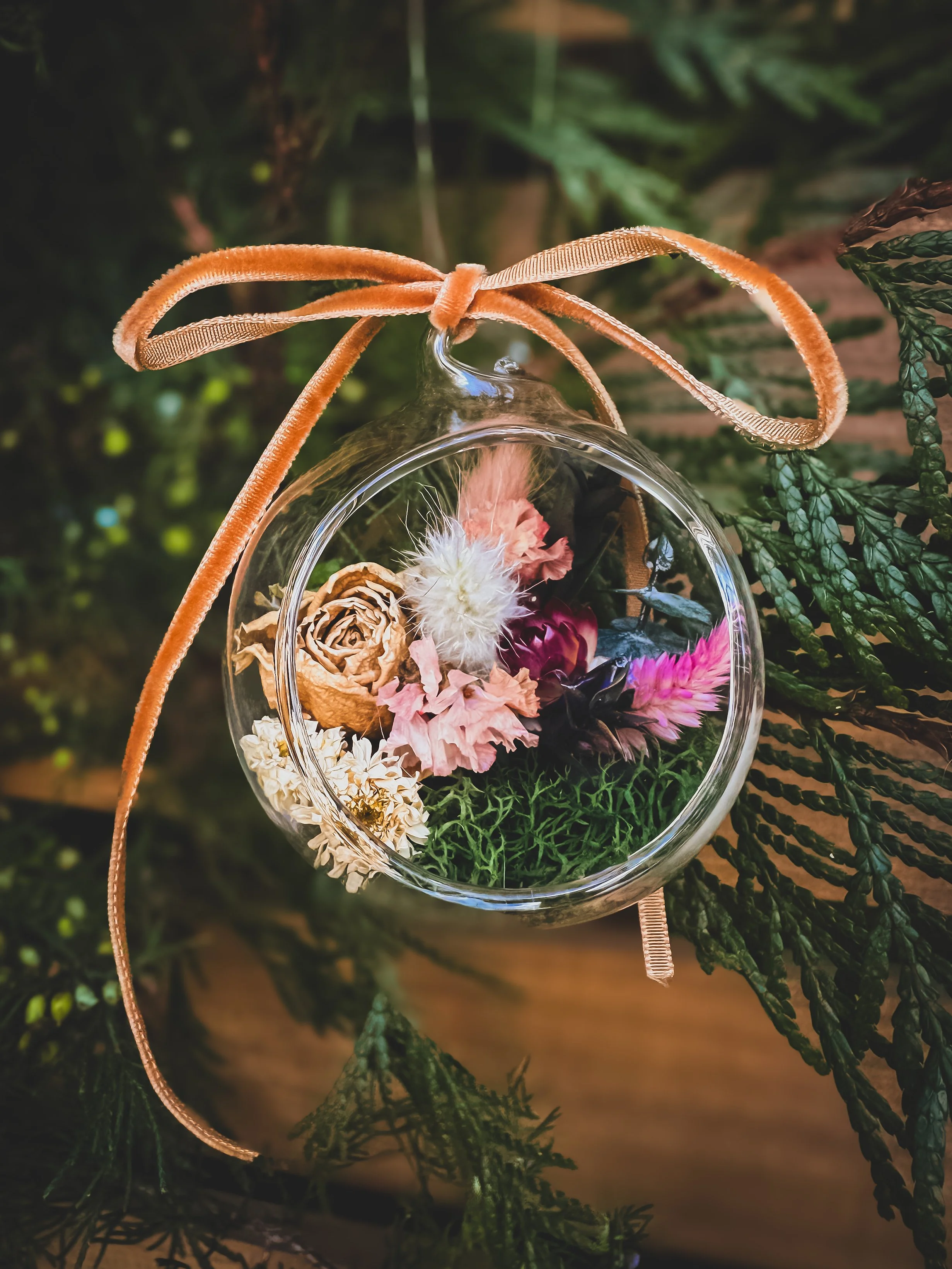 Forever Floral Holiday Ornament - Small