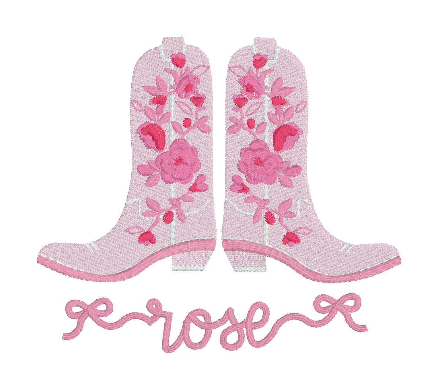 C005 — Paired Boots with Bow Name
Combine a mirrored pair of statement boots with a flowing name and bow-ended underline.
Make it yours: Choose the name, compatible boot pair, bow ends, and colors.
Motif reference: D0457