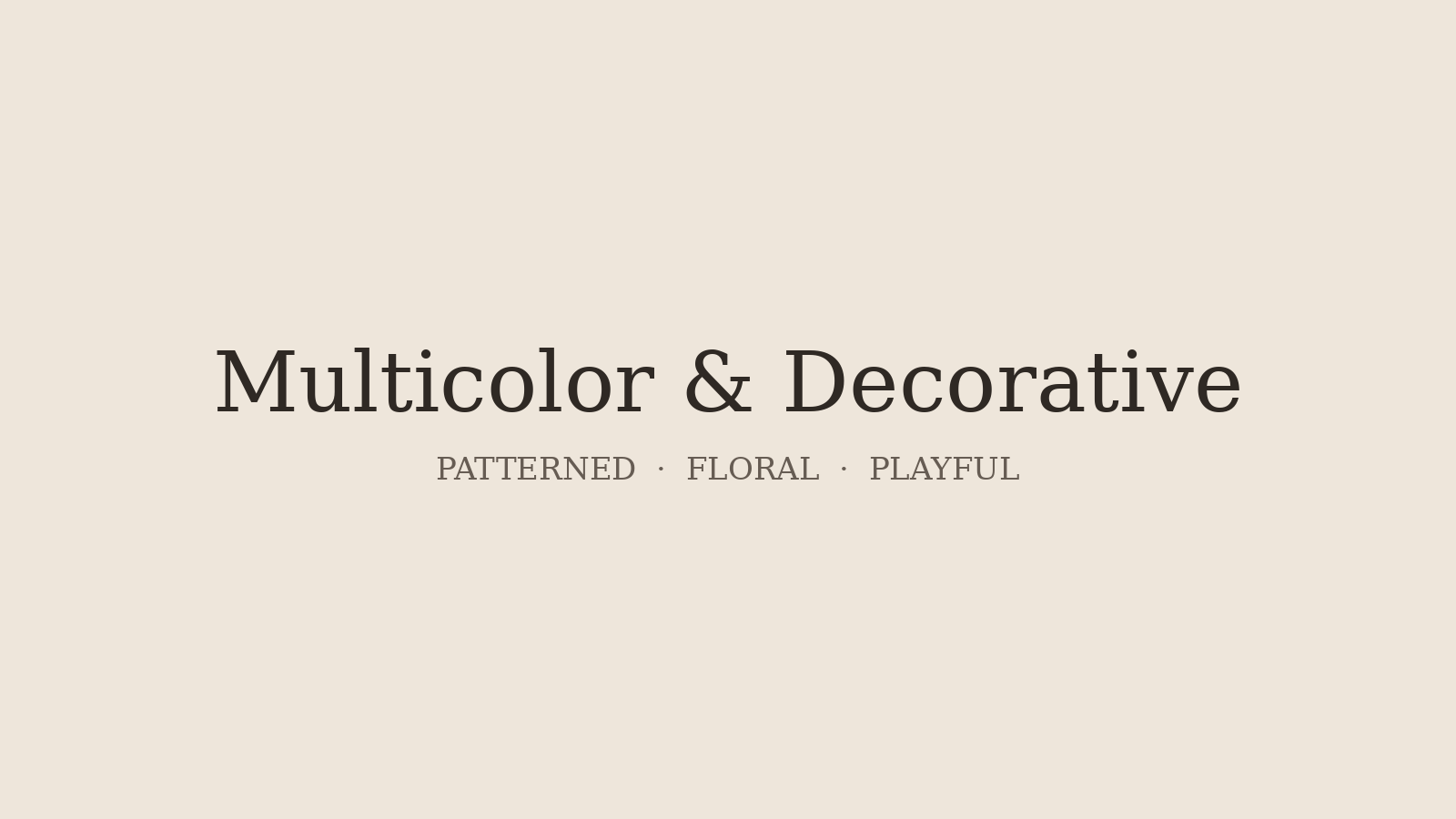 Multicolor & Decorative Fonts