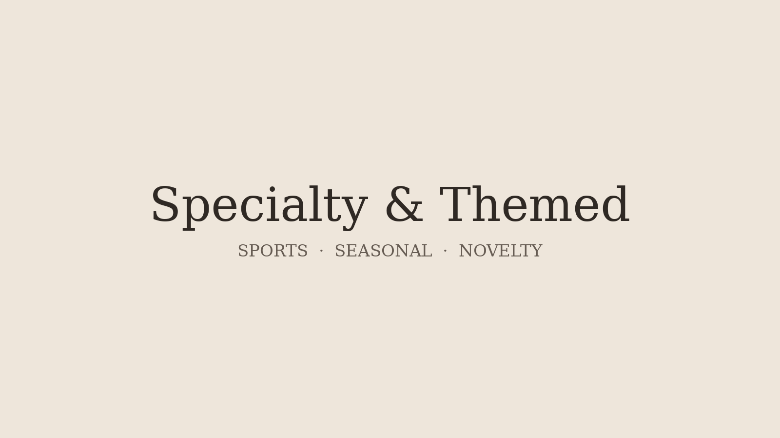 Specialty & Themed Lettering  