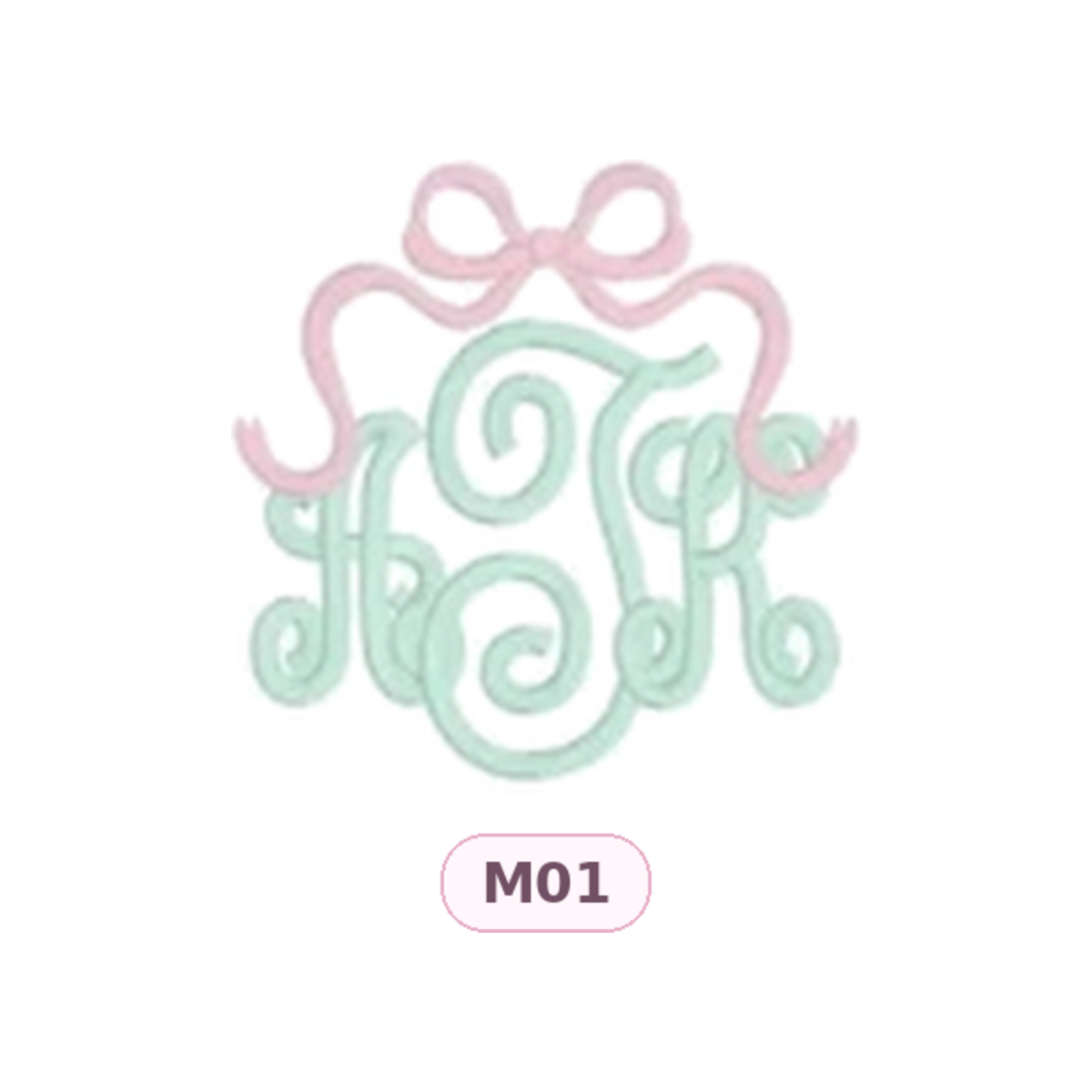 M01 · Bow Frame Monogram