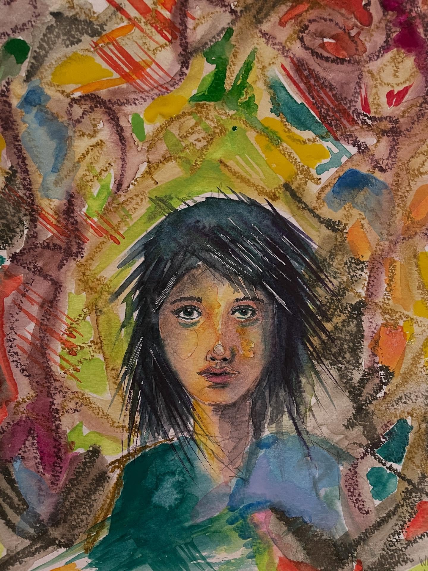 Experimenting with layers, colors and mediums. 🎨
Working in my sketchbook has been my go to lately.
🎨
Feeling the draw for a variety of other experiments soon. 
🎨 

#sketchbook #watercolor #watercolorartist #watercolorportrait #portraitpainting #n