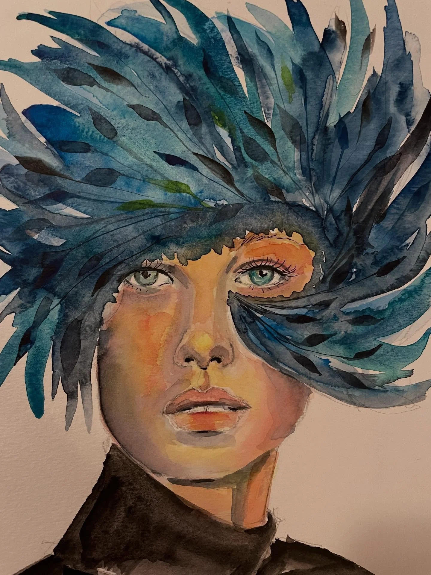 I only have a few more pages left in this sketchbook, almost time to make a new one. Continuing my love of portrait play 🎨

#watercolor #sketchbook #portraitpainting #nhartist #jessemacmasterart