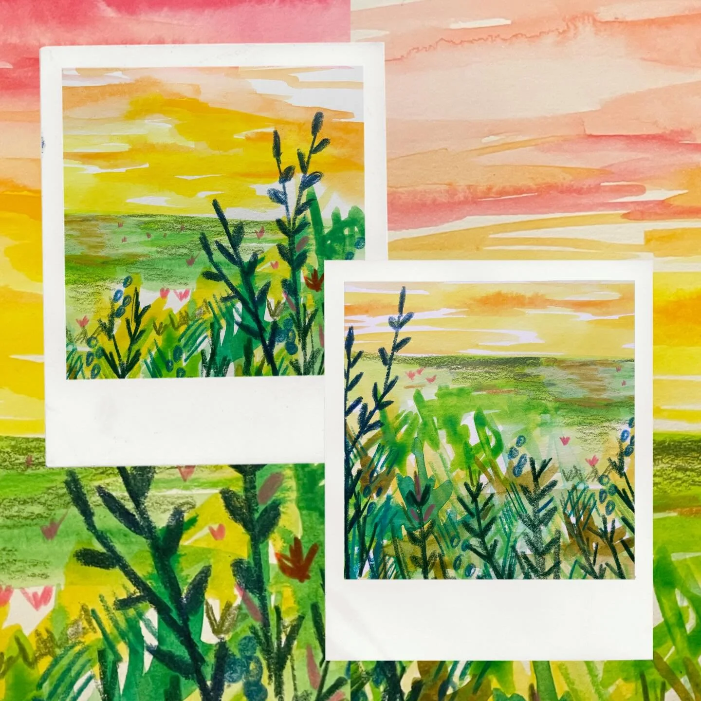 Finding compositions from my original sketchbook page to possibly make as separate paintings 🎨

Embracing the winter, but dreaming of spring 🌺 

#sketchbook #nhartist #artteacherlife #arttherapy #watercolor