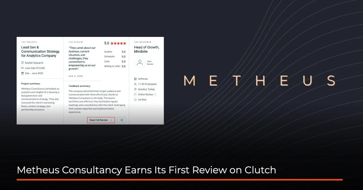 Metheus Consultancy Earns First Clutch Review