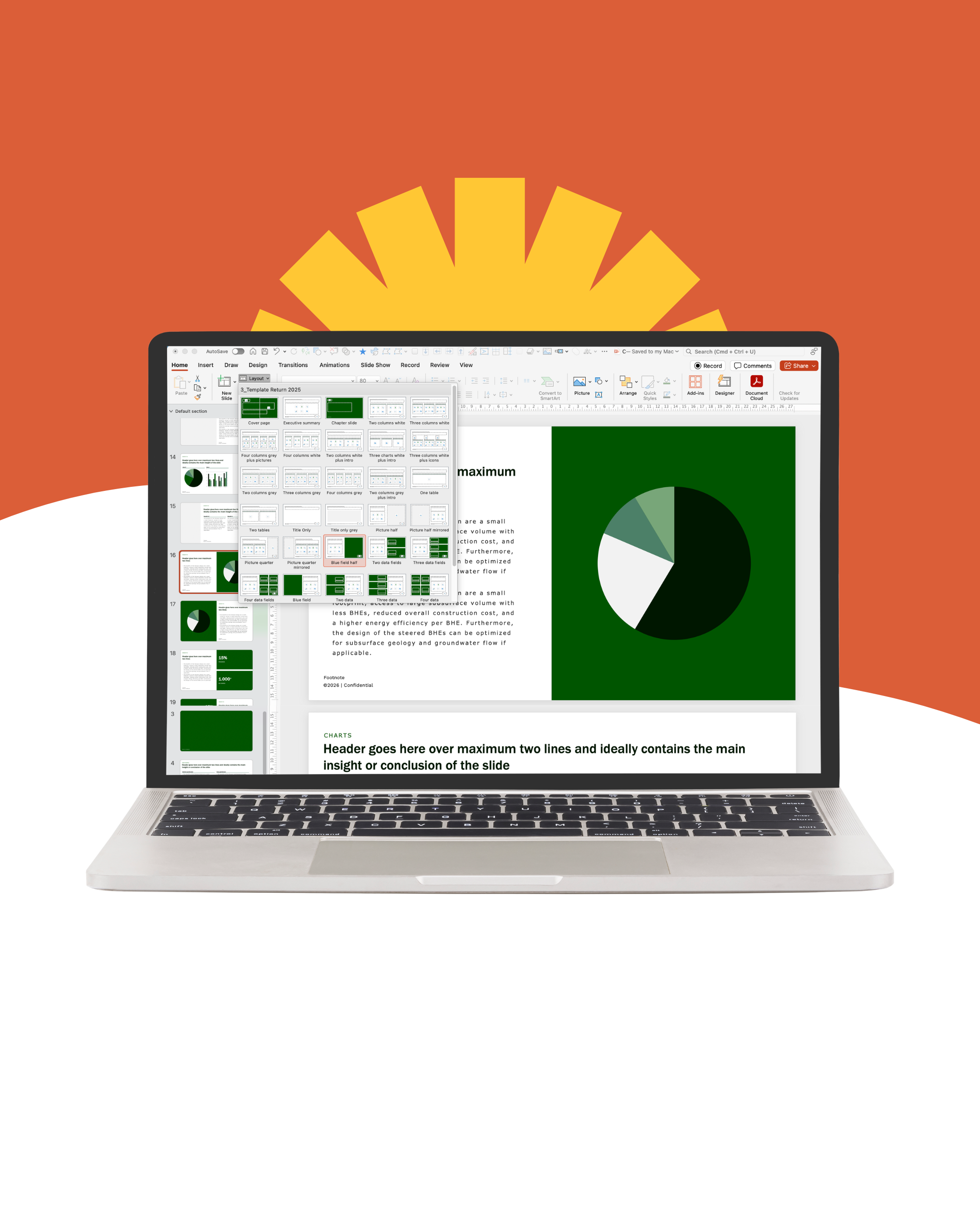 An image of what the powerpoint template looks like