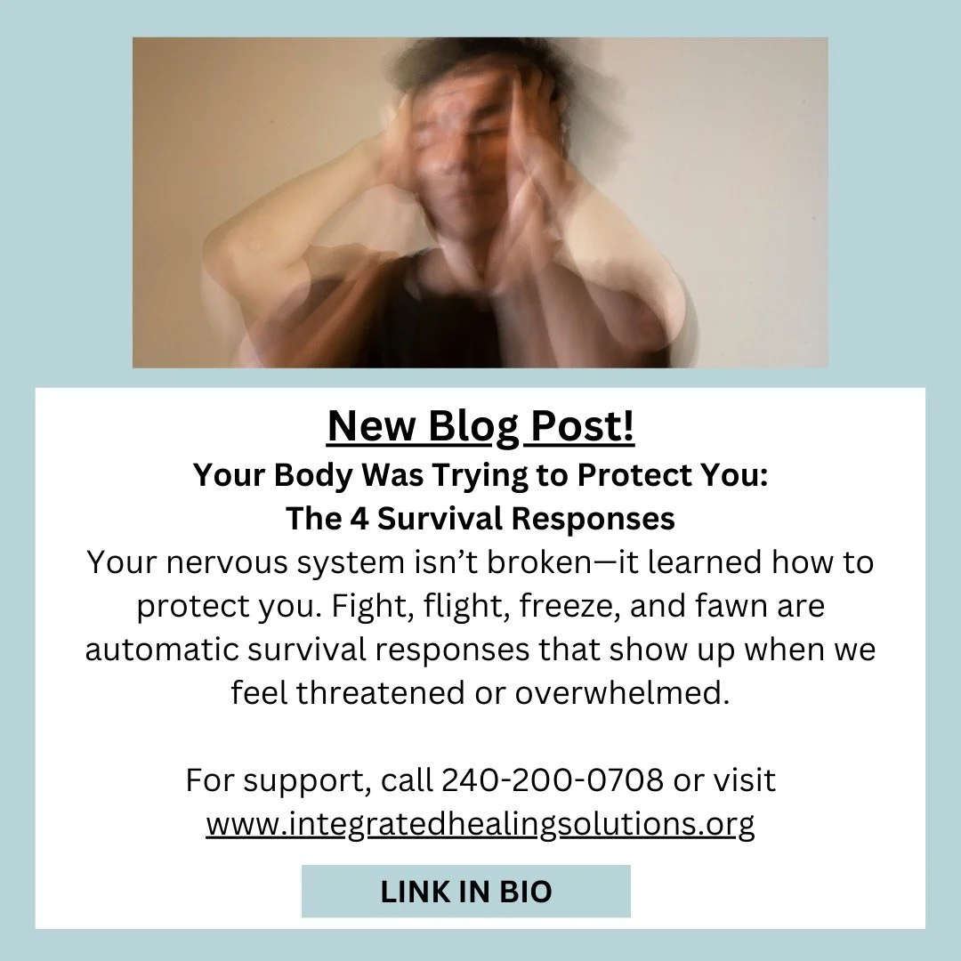 This blog explores the body&rsquo;s four primary survival responses&mdash;fight, flight, freeze, and fawn&mdash;and explains how they develop in response to stress or trauma. These automatic nervous system reactions are designed to protect us, but th