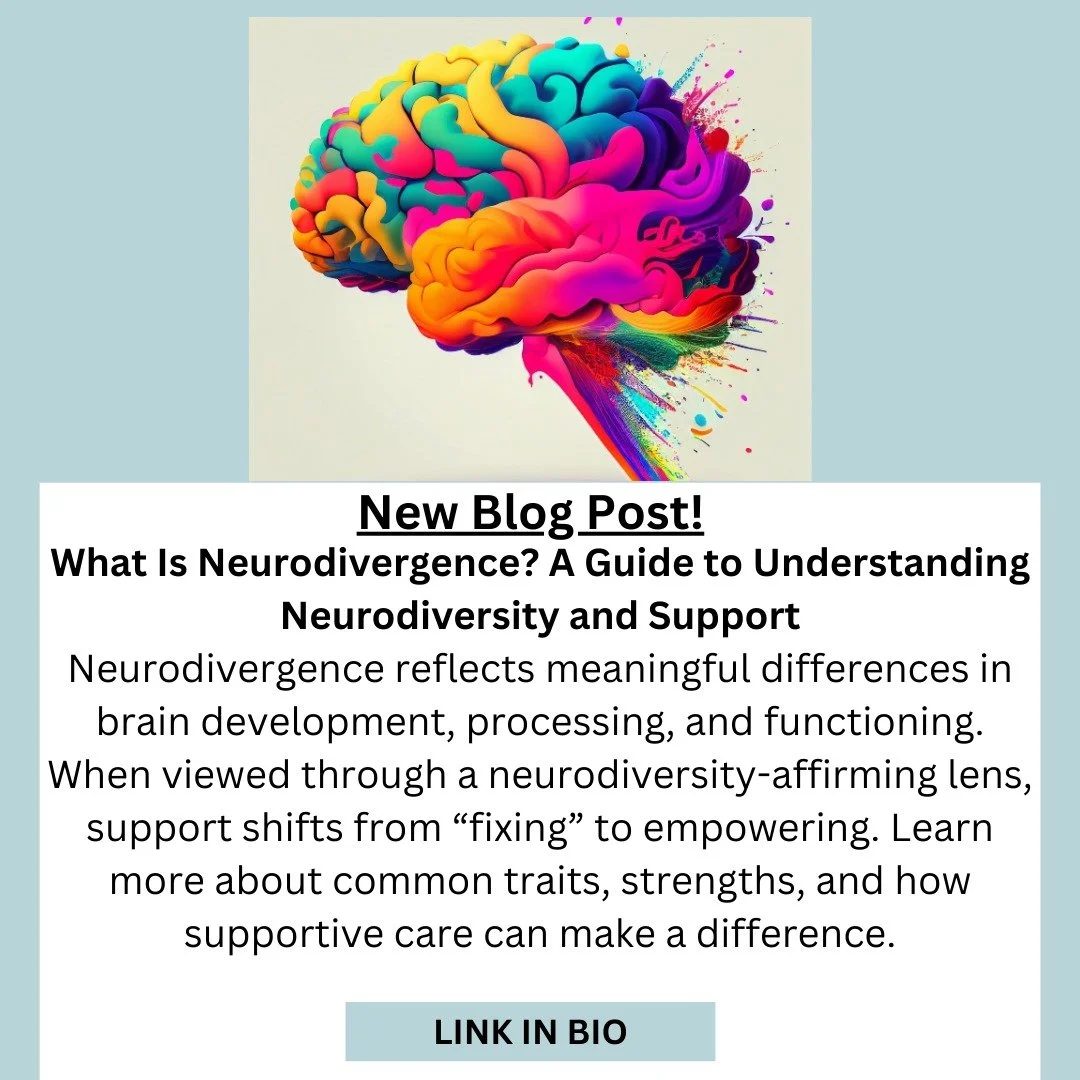 Neurodivergence is a natural variation in how brains think, learn, communicate, and experience the world. 🧠 While neurodivergent individuals may sometimes face challenges in environments built for neurotypical norms, many also have meaningful streng