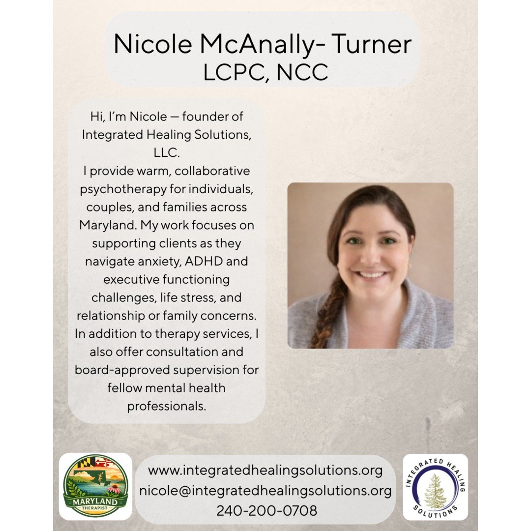 I wanted to take a moment to reintroduce myself to those who are new here.

Hi👋, I&rsquo;m Nicole &mdash; founder of Integrated Healing Solutions, LLC.

I&rsquo;m a Licensed Clinical Professional Counselor providing psychotherapy for individuals, co