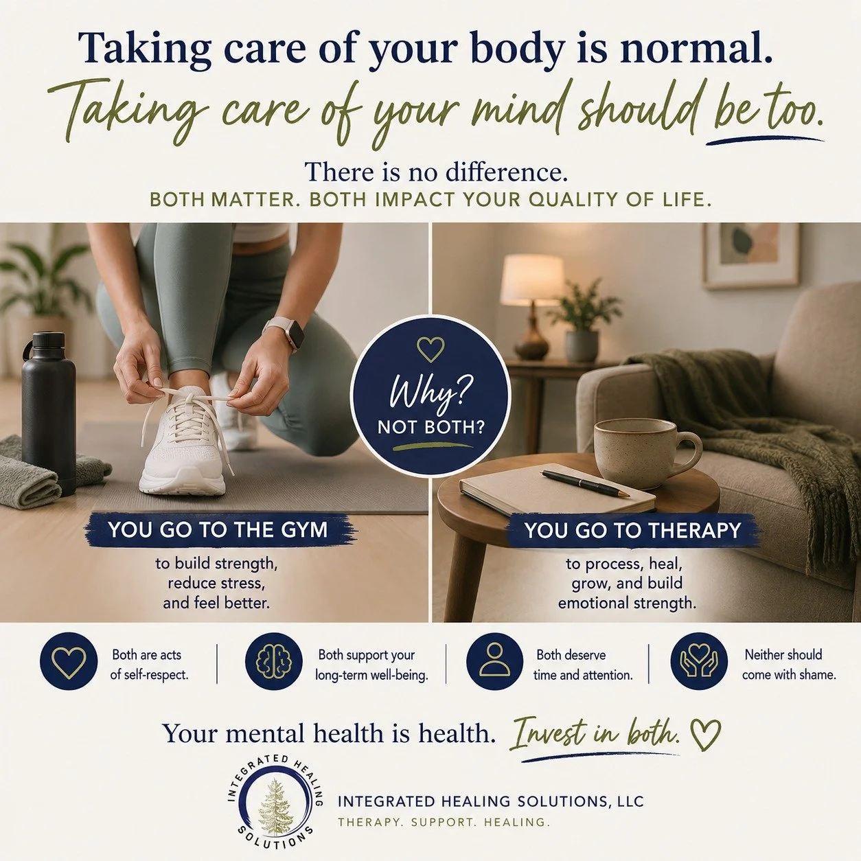 There&rsquo;s still so much stigma around therapy.

People will openly talk about going to the gym, seeing their doctor, taking vitamins, meal prepping, or focusing on physical health&mdash;but when it comes to therapy, suddenly it becomes something 
