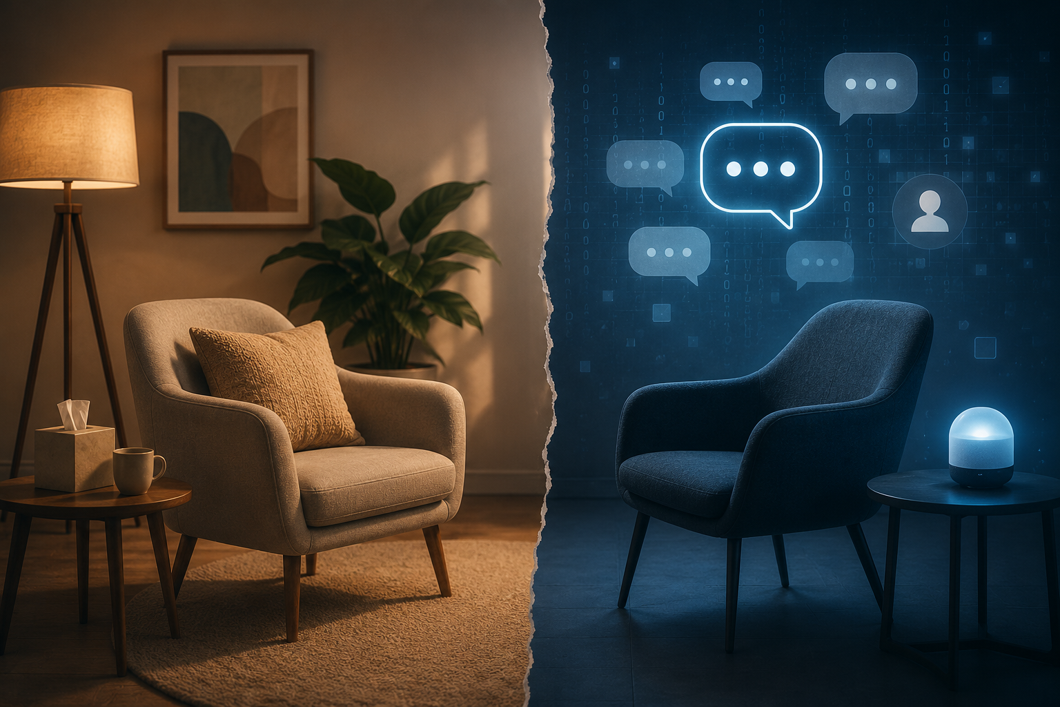 AI Therapy vs. Human Therapy: What You Should Know Before Turning to Chatbots for Mental Health Support</span>