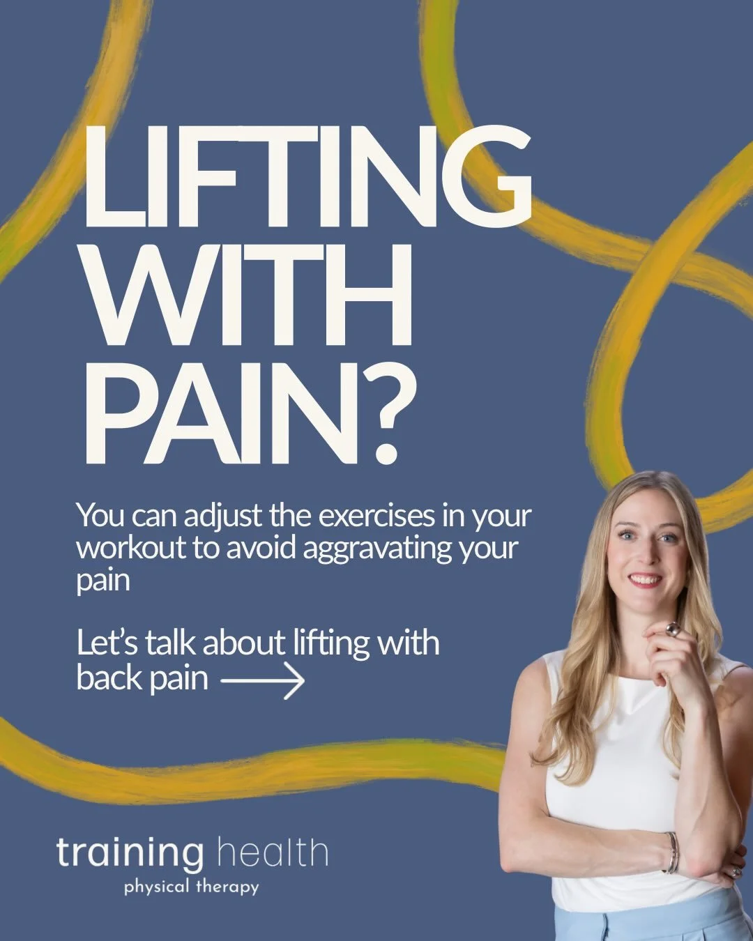 If you&rsquo;re dealing with low back pain in the gym, there are some exercise swaps you can do to make training more manageable 🤓

And if you&rsquo;re unsure what to do about your back pain, that&rsquo;s where PT comes in. We will guide you back to