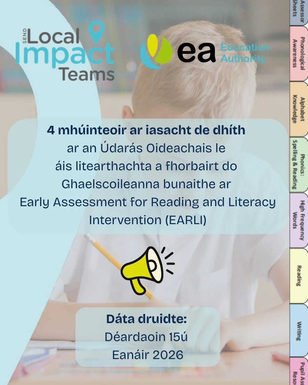 📢 4 mh&uacute;inteoir ar iasacht de dh&iacute;th ar an &Uacute;dar&aacute;s Oideachais 📢 

➡️ Naisc sa bio chuig an leabhr&aacute;n eolais agus le tuilleadh eolais a fh&aacute;il ar an &aacute;is.