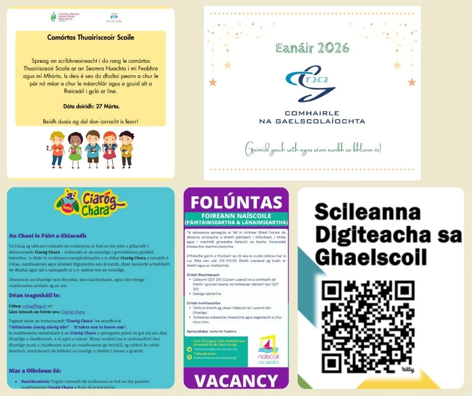 😍T&aacute; an feasach&aacute;n seolta, a chairde!😍

Read here⬇️
https://shorturl.at/iJ78m
L&eacute;igh anseo⬆️

😍Our monthly newsletter is out now!😍