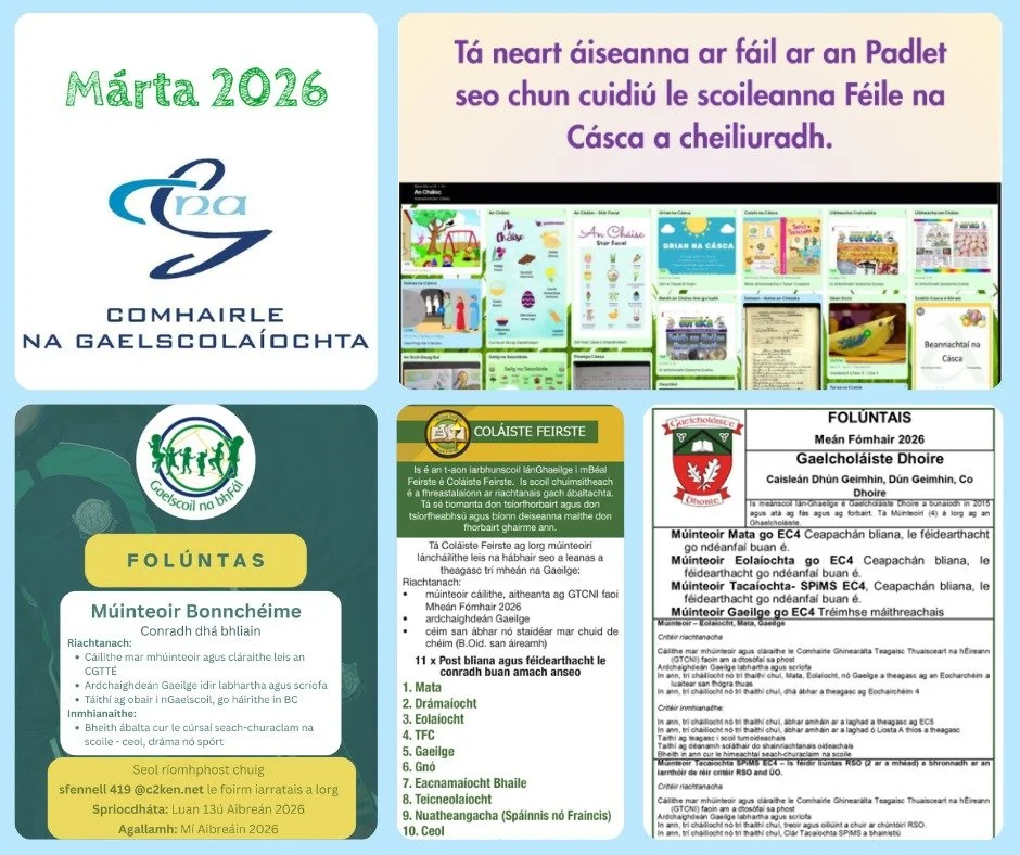 📩😍T&aacute; Feasach&aacute;n na m&iacute;osa seo seolta, a chairde!😍📩
🐣&Aacute;iseanna na C&aacute;sca
📢Fol&uacute;ntais
📝Taighde

L&eacute;igh anseo👇
https://mailchi.mp/619e4d.../feasachn-mh-feabhra-18255433...
Read here☝️

📩😍Our March new