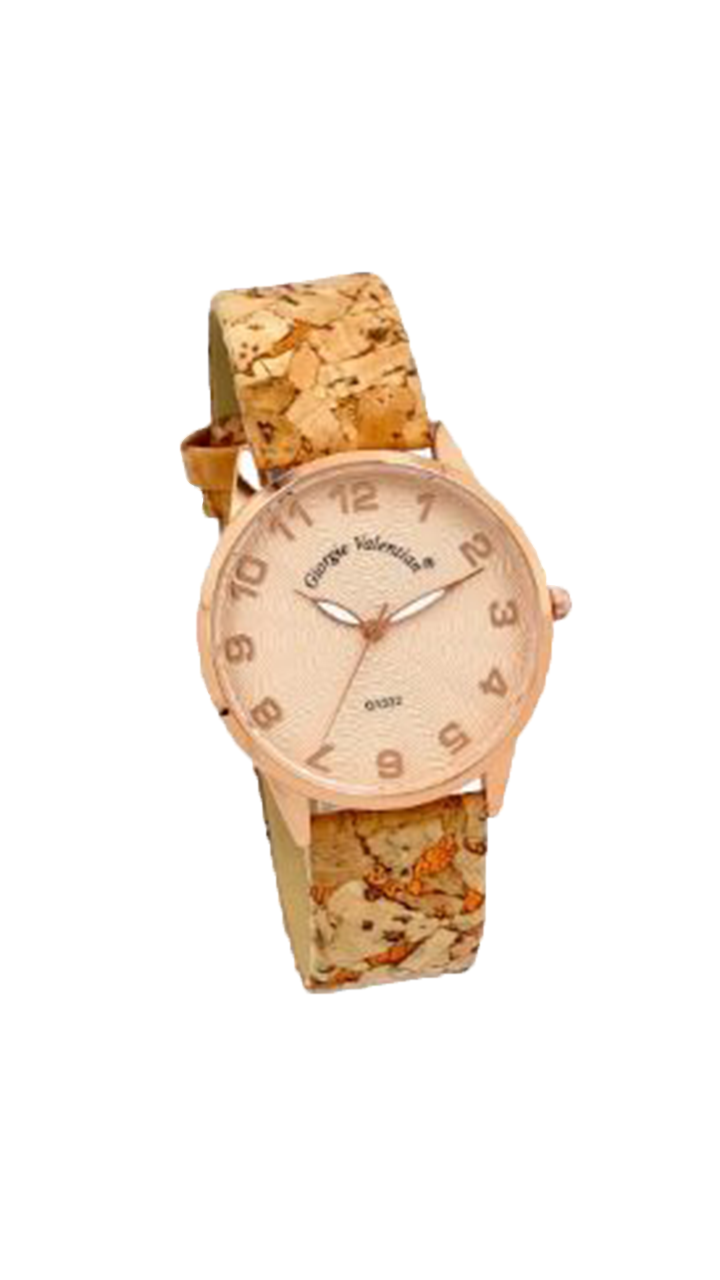 Cork Watch Pink
