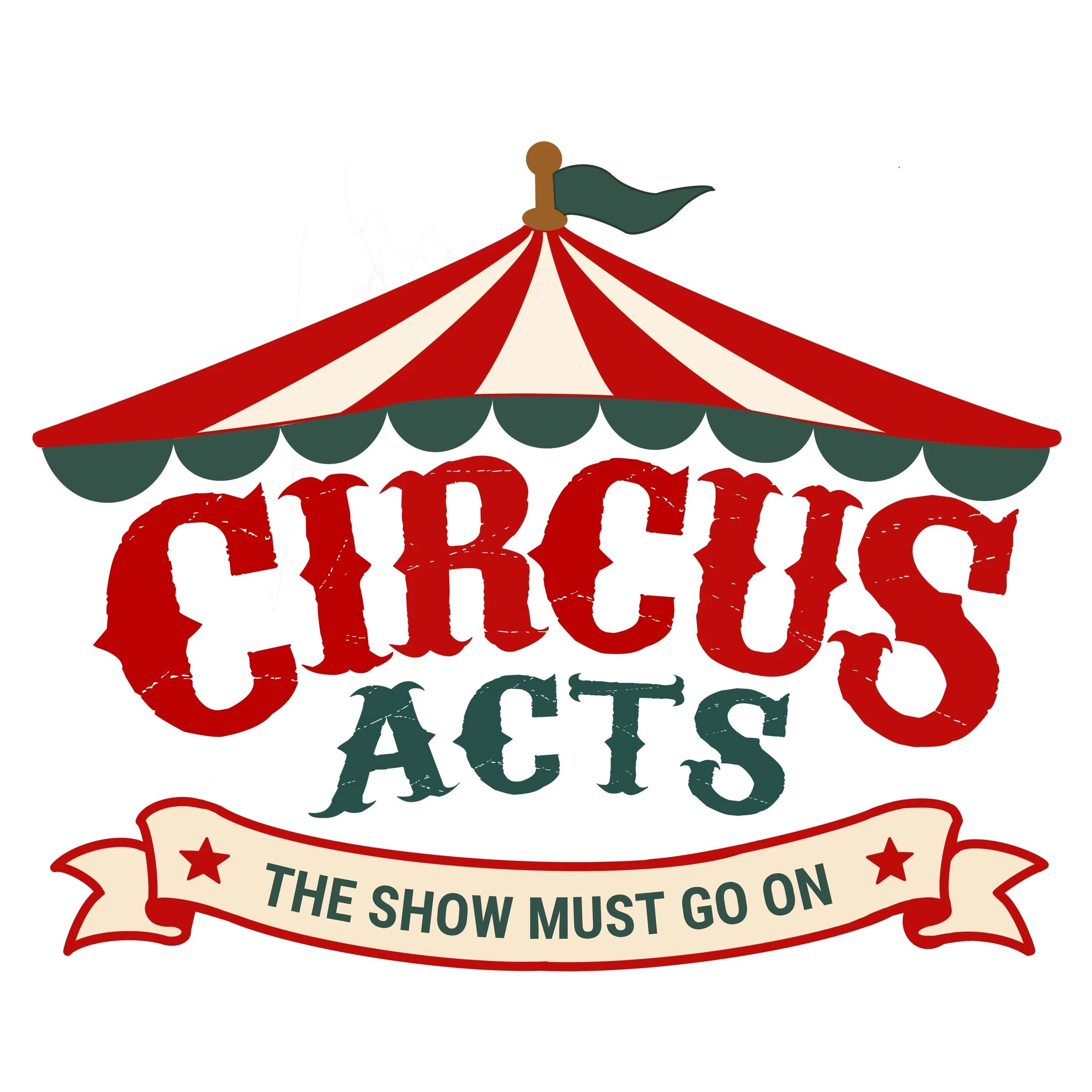 Circus Acts Cooperative Board Game Logo