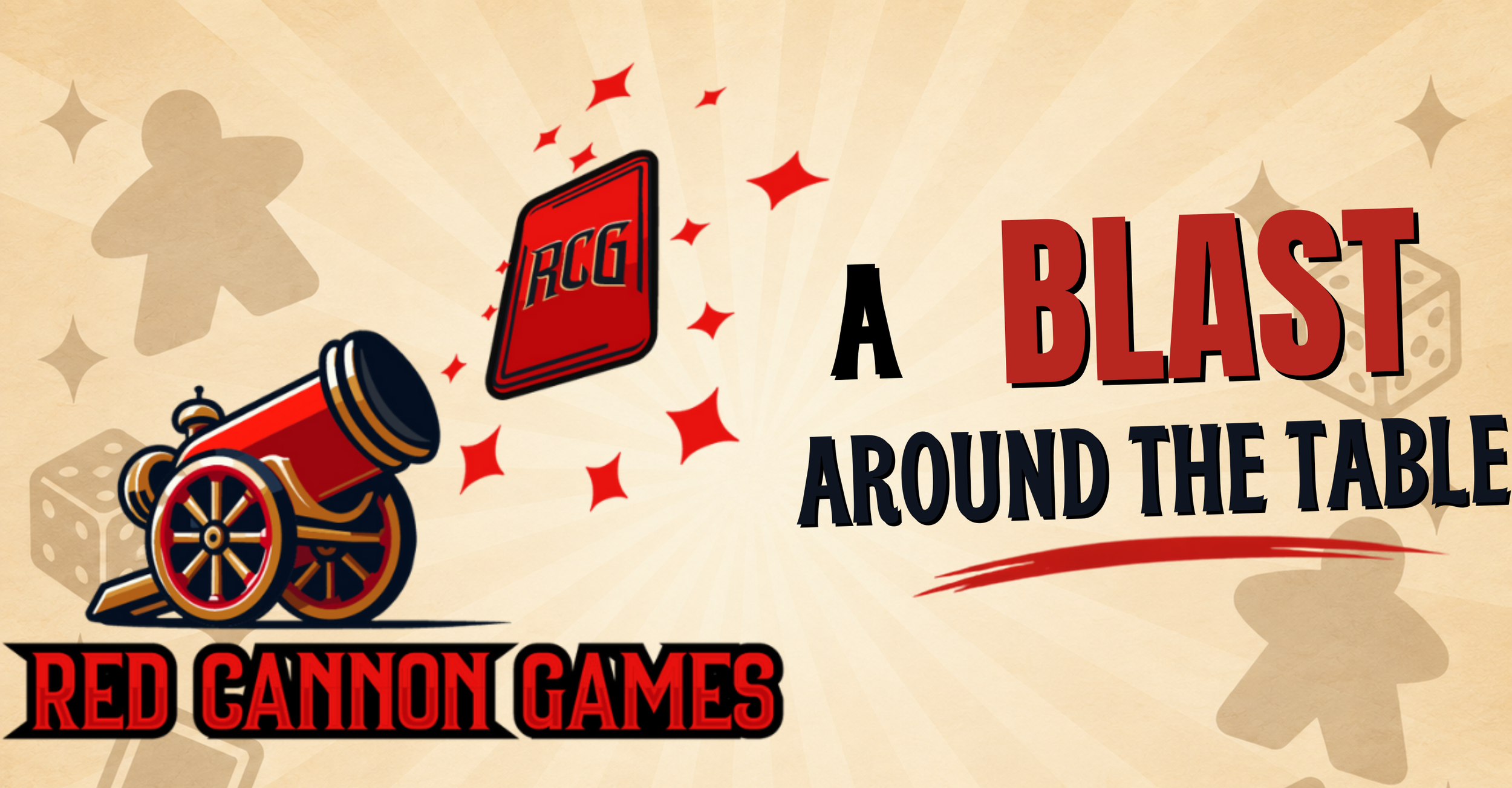 Red Cannon Games - A Blast around the table. RCG Logo and Motto
