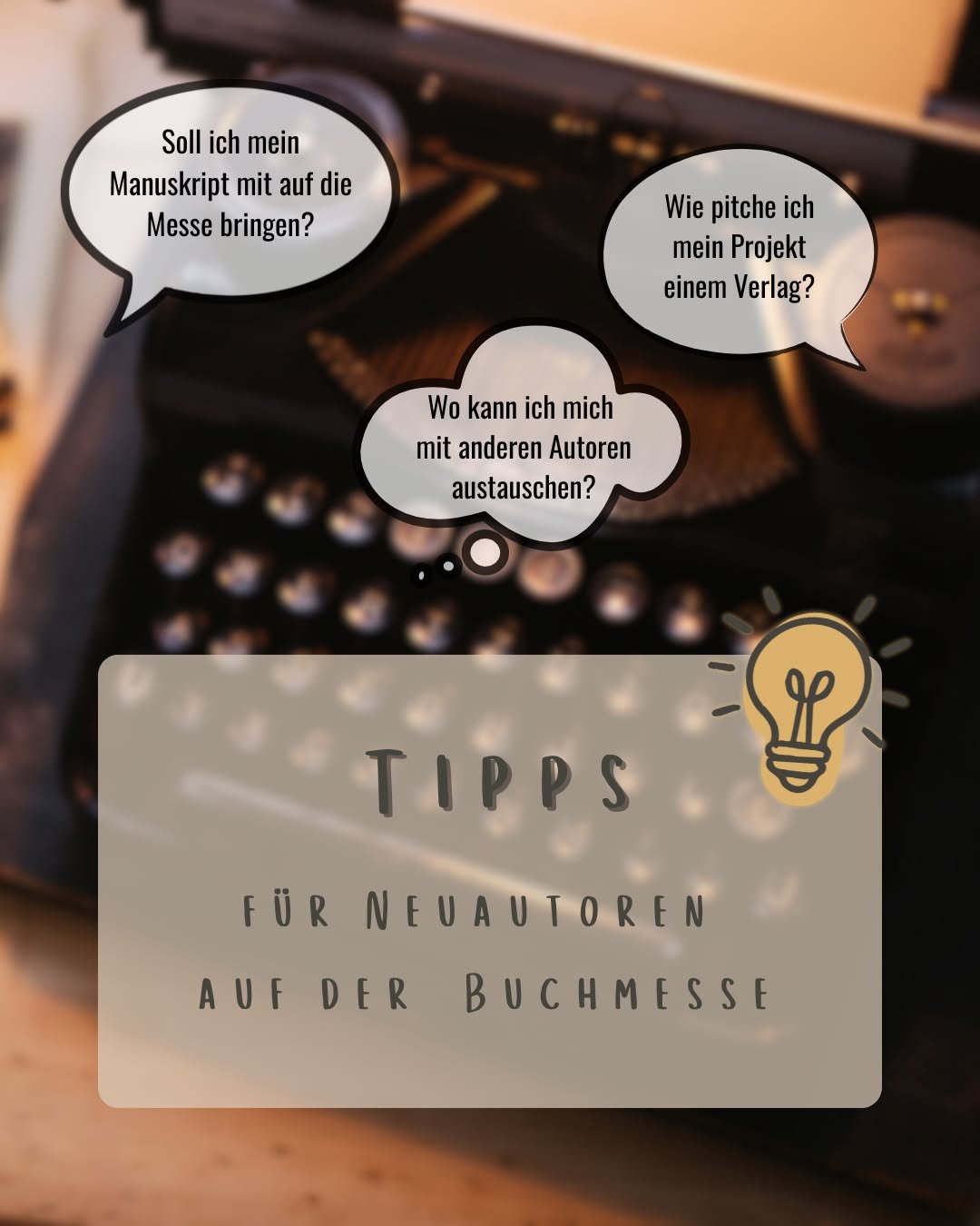 Gerade im Vorfeld der Buchmessen werde ich oft gefragt, ob es sich lohnt, ein Manuskript mit auf die Messe zu nehmen oder an welchen St&auml;nden man sich &uuml;bers Schreiben austauschen kann. Daher kommt hier ein kleiner Posts mit meinen Antworten.