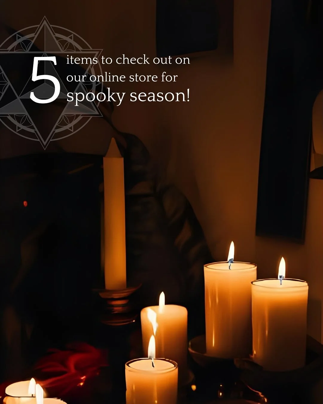 With fall comes the themes of protection, transformation, life cycles, death, and boundaries. 🍁 So in honor of spooky season, we are highlighting a few of our fall/spooky themed items for sale on our online store! If you are in St. Augustine, you ca