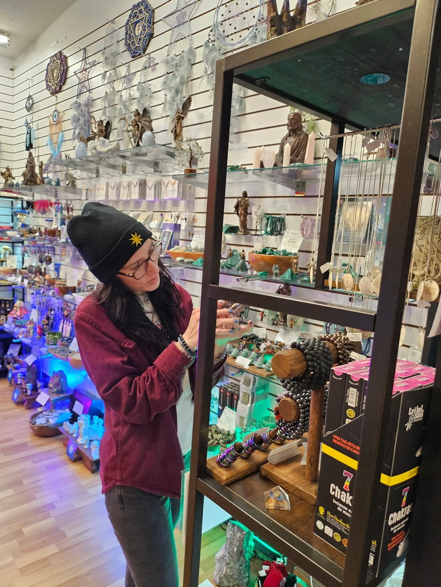 Introducing Faith! Faith is an amazing part of our beautiful team. 💕 Her strong intuition and insightfulness help us manage the energetics of the store and it often feels like she can read our minds- taking on tasks before we even mention it! We hav