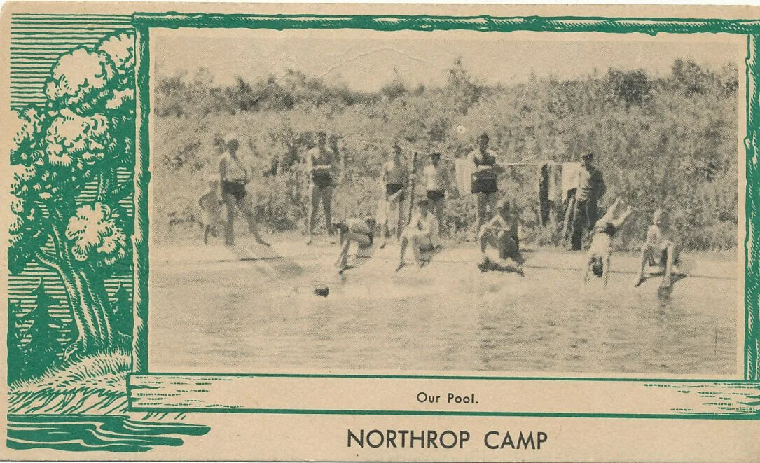Our Pool, Northrop Camp - Postcard