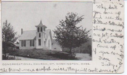 Church of Christ Postcard Sent to Mrs. Edward Schutt