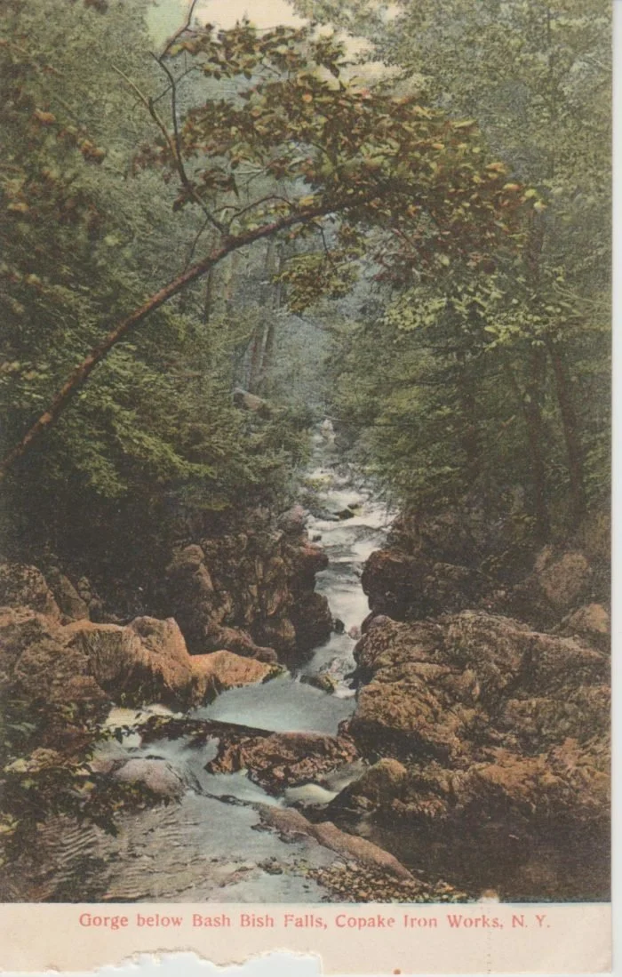 Gorge Below Bash Bish Falls, Copake iron Works, NY - Postcard
