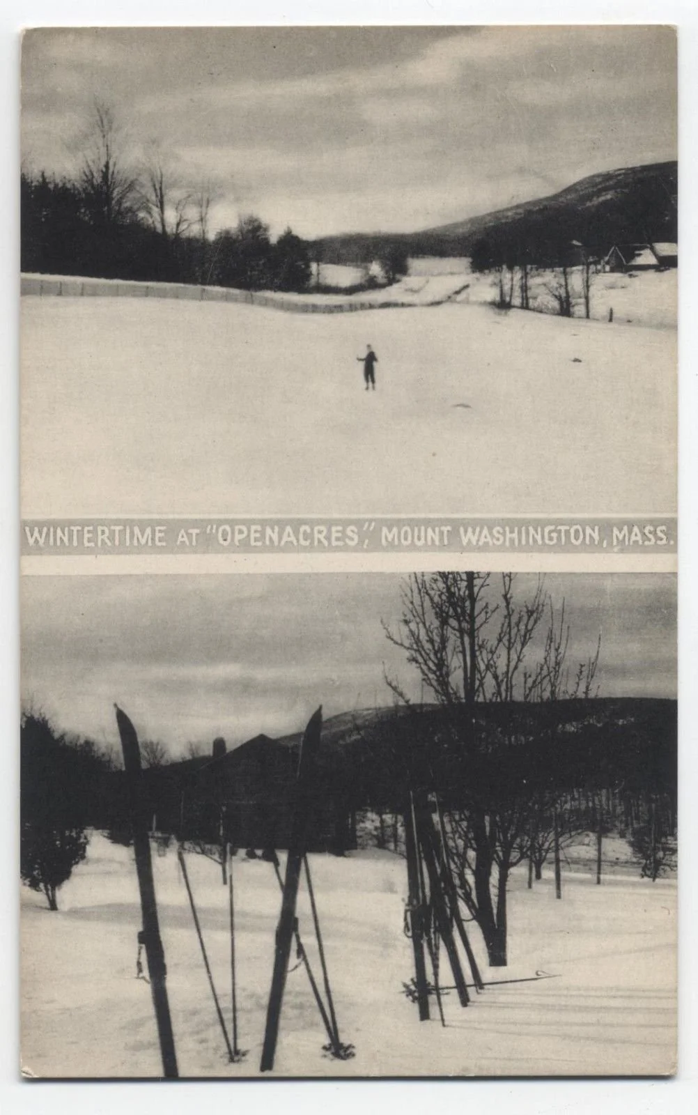 Wintertime at "Openacres", Mt. Washington, MA - Postcard