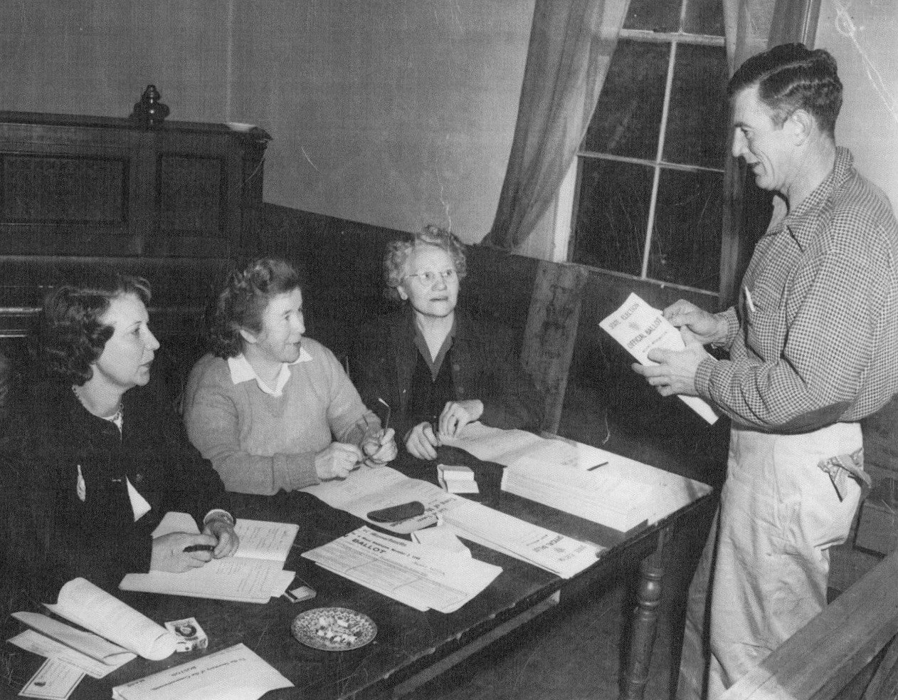 Town Hall – Voting Day November 2, 1948 (Copy)