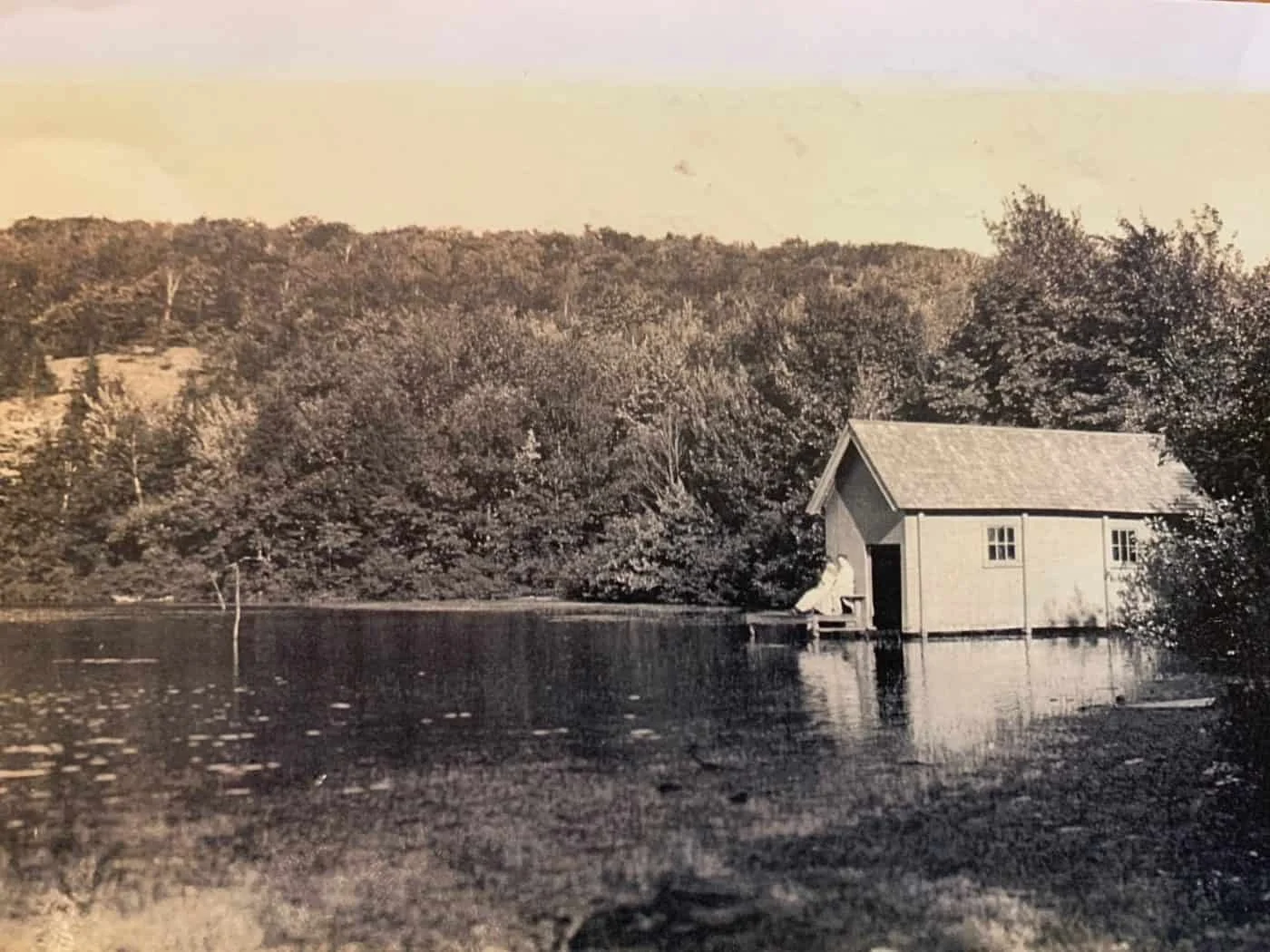 Boat House at Lee Pond
