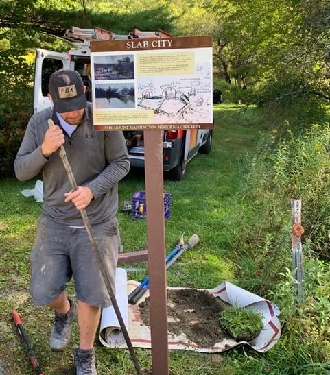 Installation of First Historical Sign At City Bridge