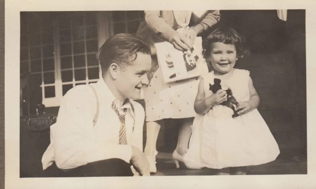 Bob Austin and Toddler Jean Spence (Copy)