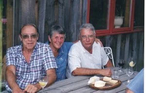 Phil, Betsey and Tom Garrett at George Payne’s Party, 1990's