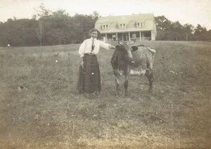 Mrs. Austin at Club Grounds, 1910's