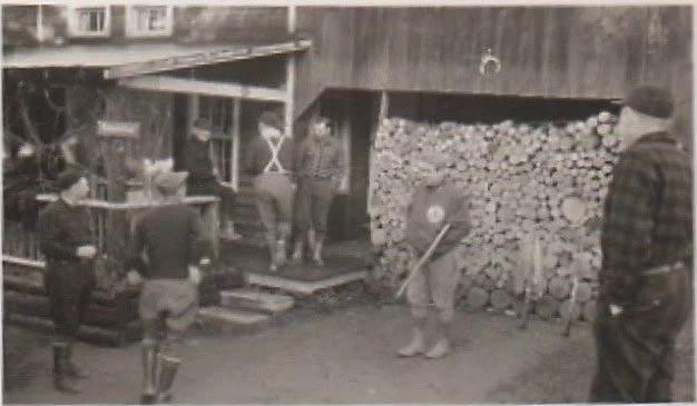 Babe Ruth at Merv Whitbeck's House at Road's End