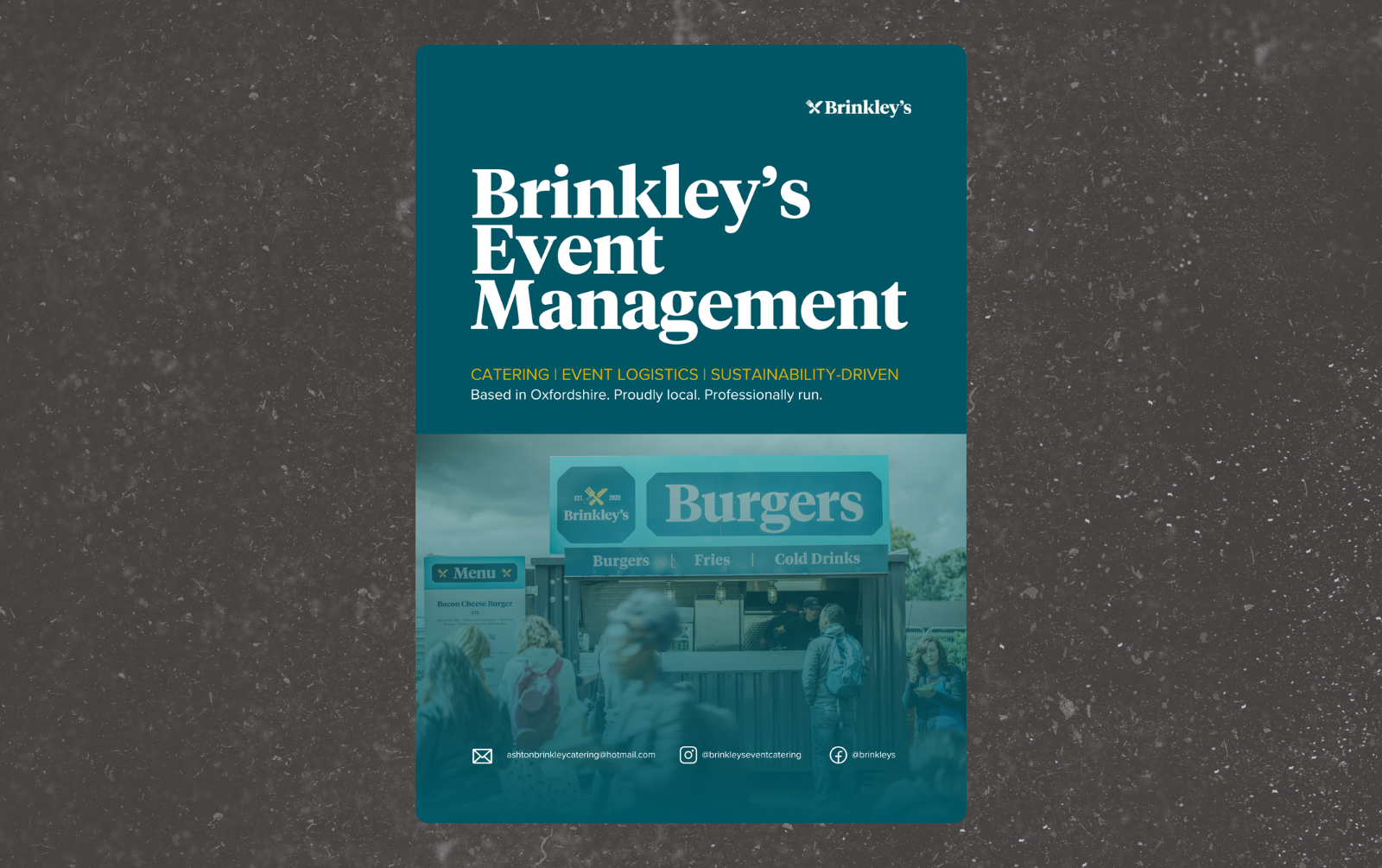 Event Catering Brochure Design for Brinkley’s Event Catering