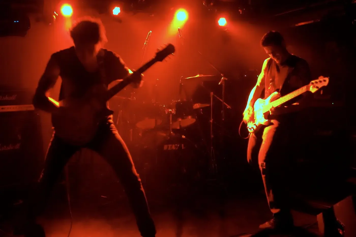 Funeral Sutra performing live with tight structural focus and early ritual black metal intensity.