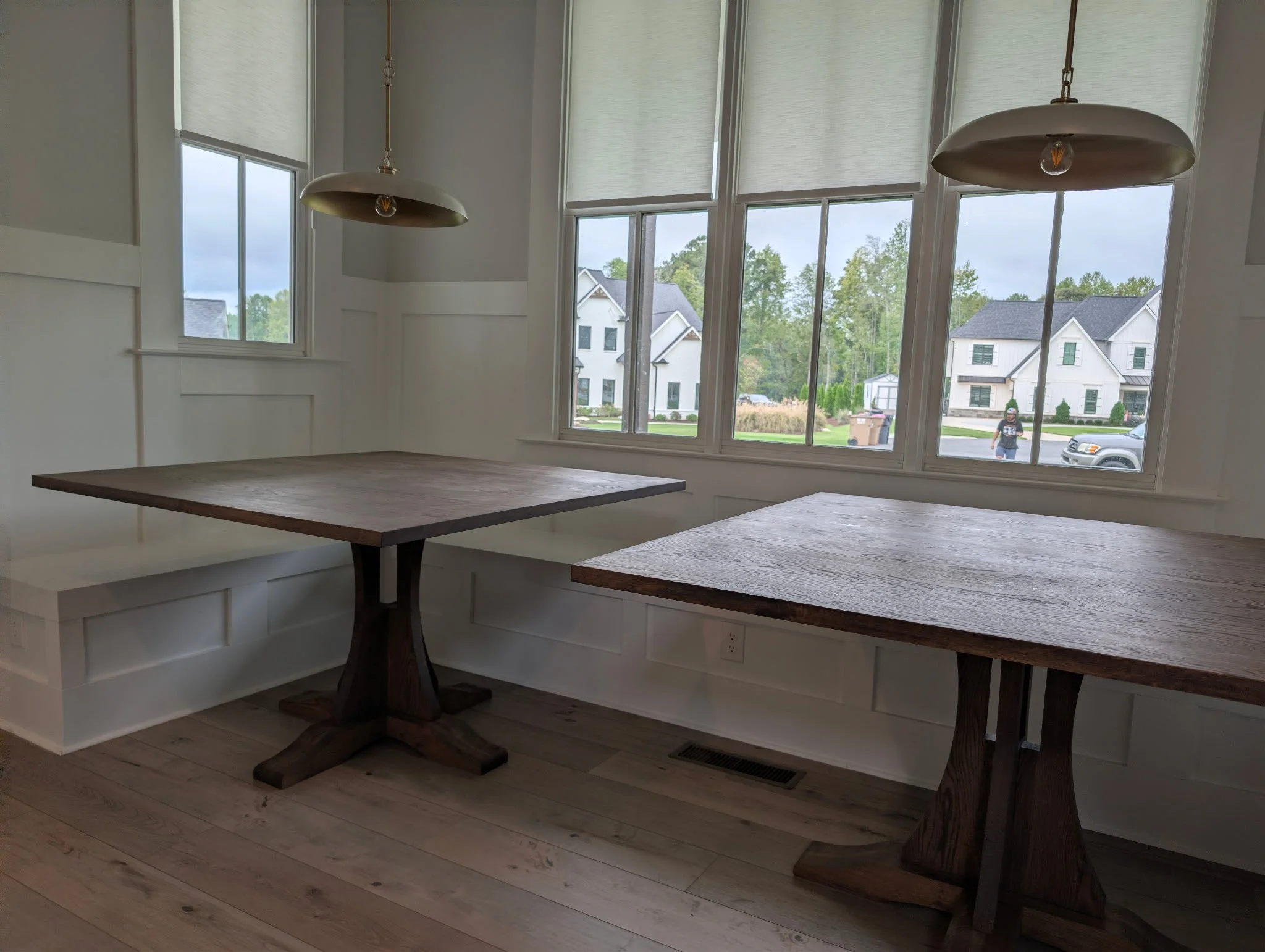 Pair of Custom Oak Tables