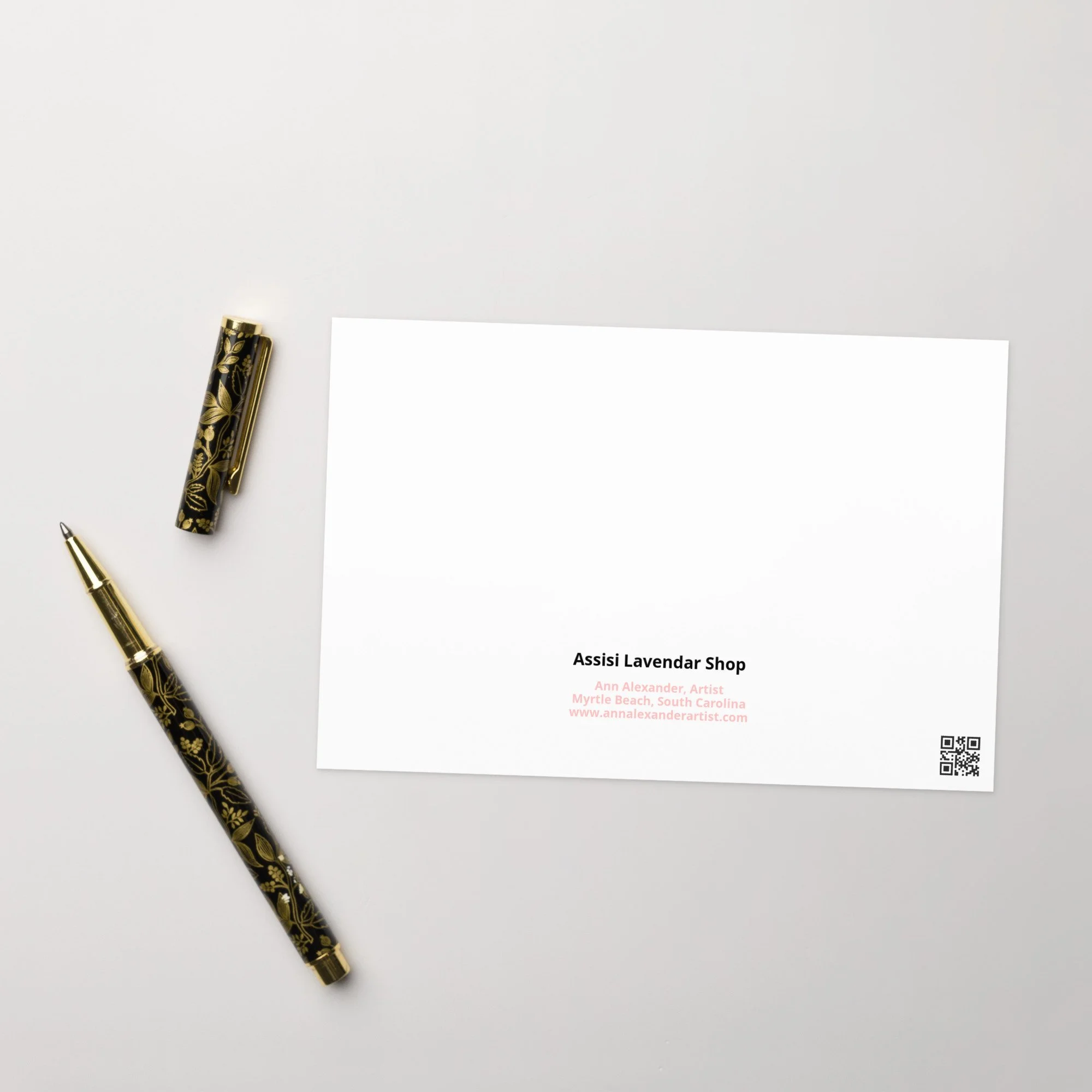 Assisi Lavender Shop Greeting Card