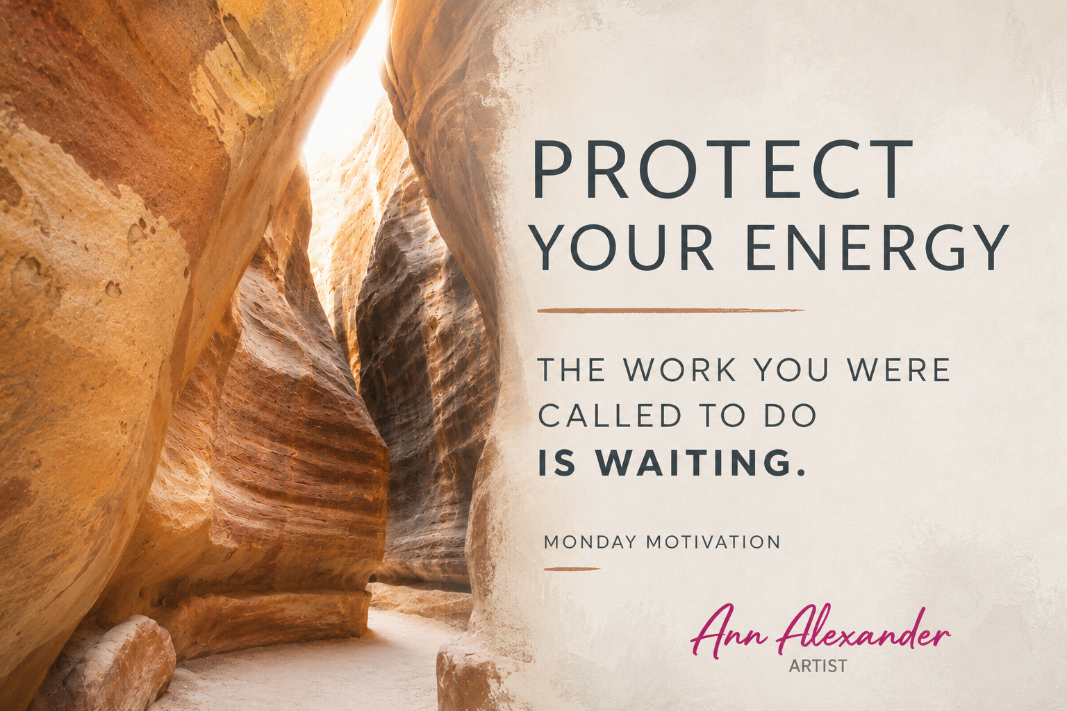 Protect the Energy You Were Given
