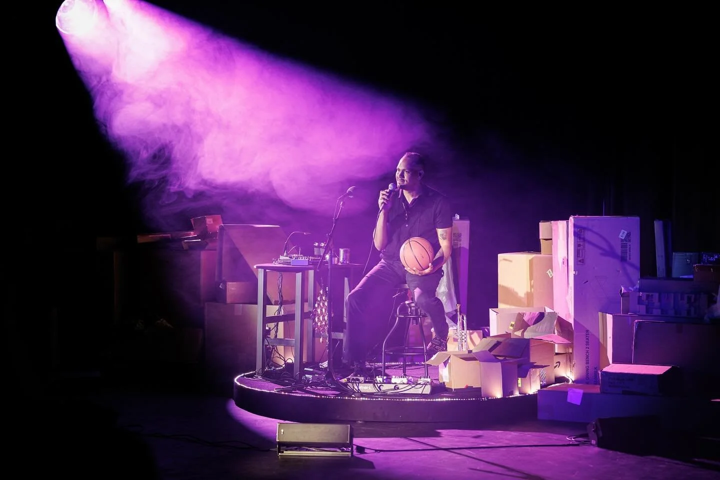 The Things Around Us
Created and performed by Ahamefule J. Oluo
Presented as part of Williamstown Theatre Festival, July 2025 
Photos by Maria Baranova (@photo_by_baranova)