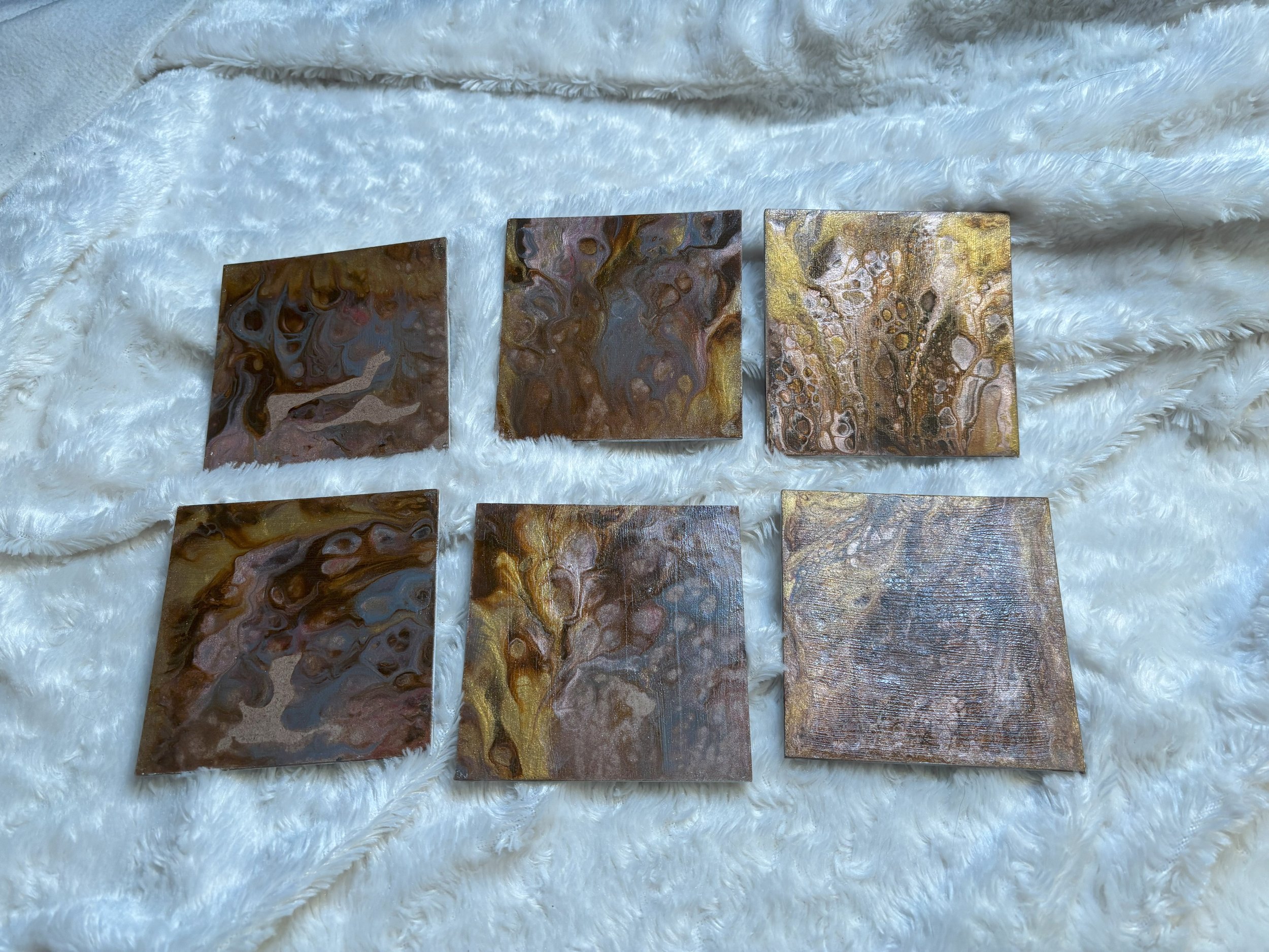 Ensemble de six dessous de verres "Nature"