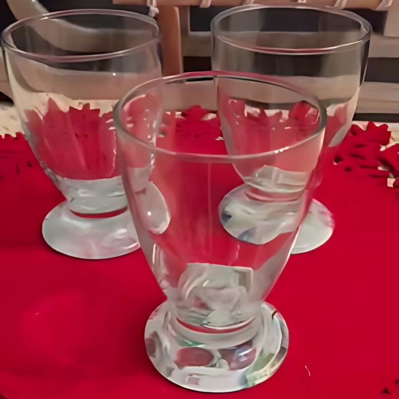 Lot de 3 verrines sur pied peintes à la main n°3