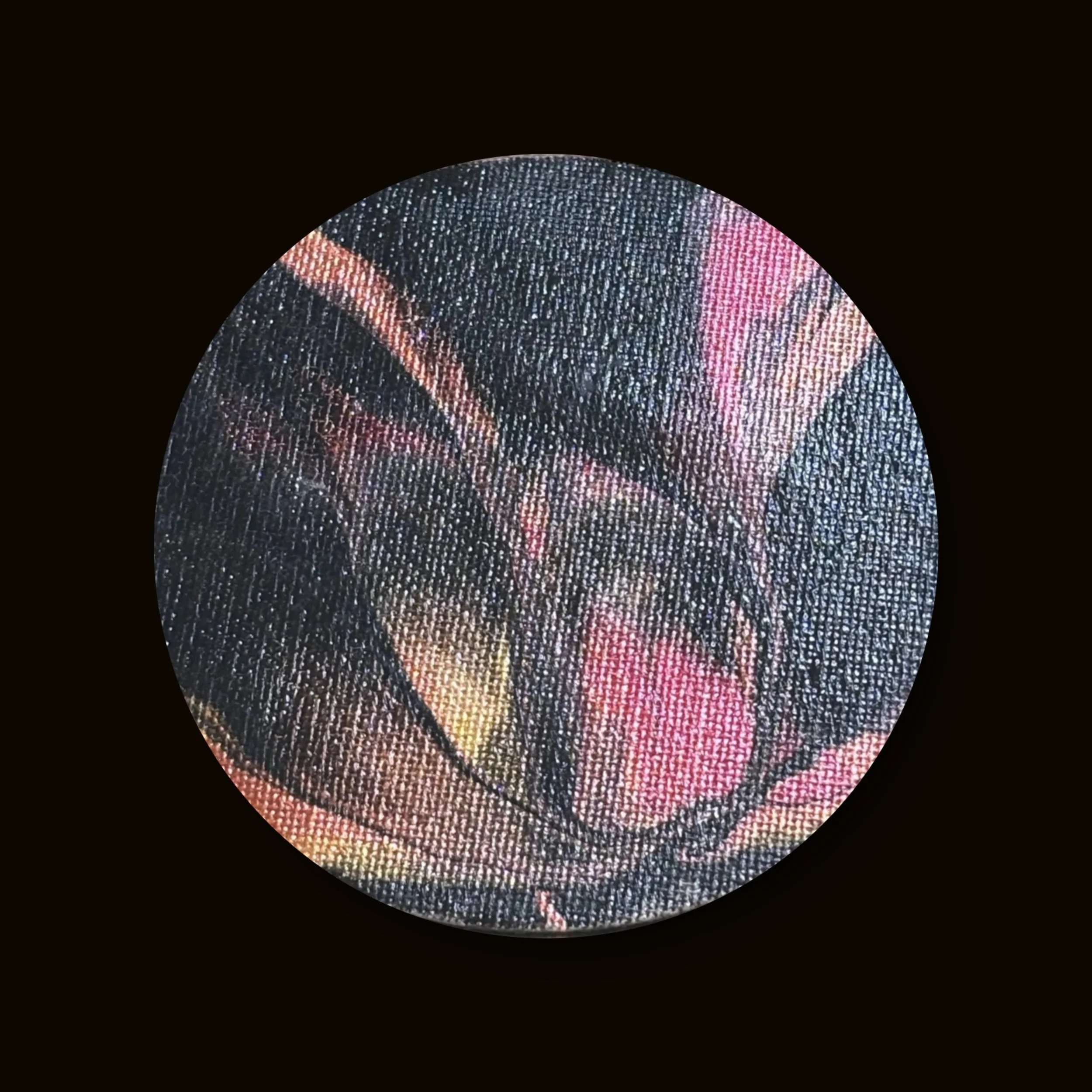 Mini-toile magnétique de forme ronde "Floraison Vive"